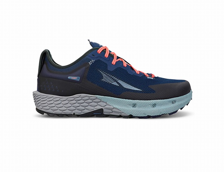 Black / Blue Altra Timp 4 Men's Trail Running Shoes | 4702-BEDCH