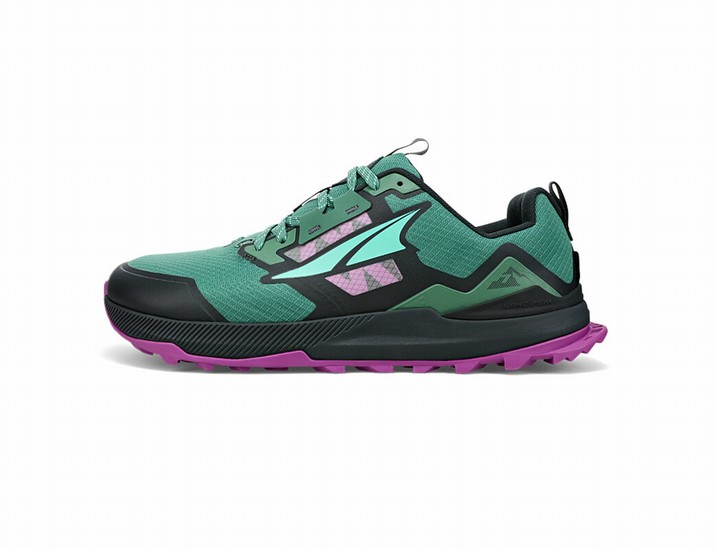 Black / Turquoise / Purple Altra Lone Peak 7 Men's Trail Running Shoes | 8356-UYFJL