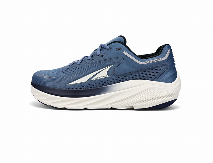 Blue / Black / White Altra Via Olympus Men's Road Running Shoes | 6925-RJXDZ