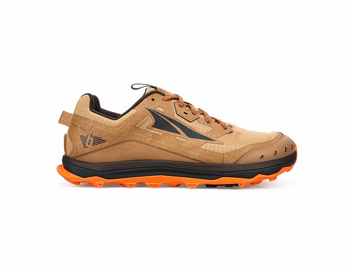 Brown / Coffee Altra Lone Peak 6 Men's Trail Running Shoes | 2563-UCWOB