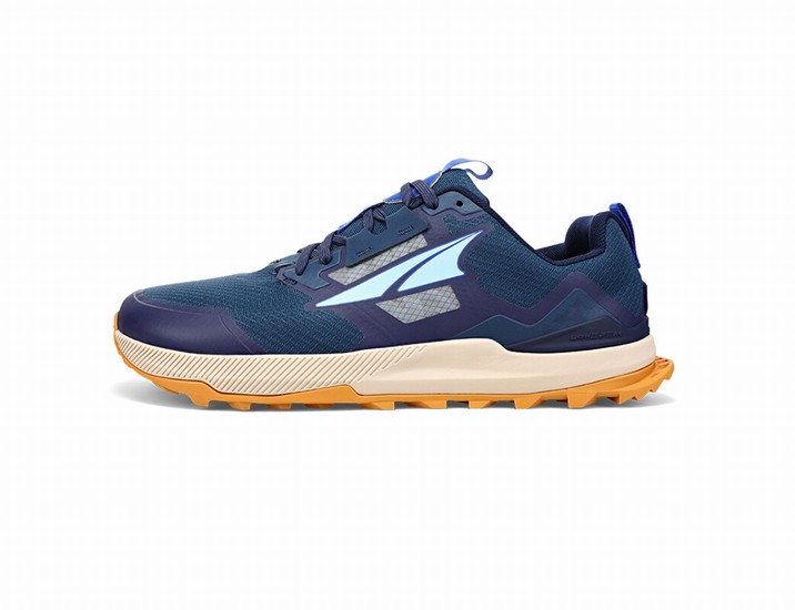 Navy Altra Lone Peak 7 Men's Trail Running Shoes | 6179-KNGWB