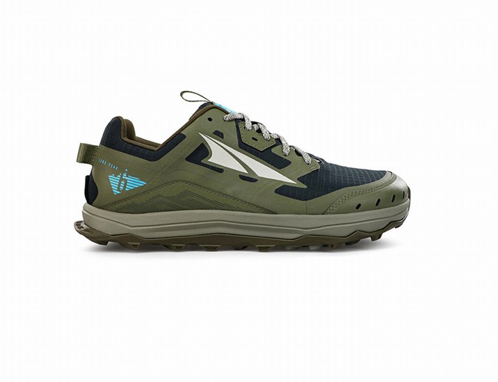 Olive / Black Altra Lone Peak 6 Men's Trail Running Shoes | 9286-KNEYH