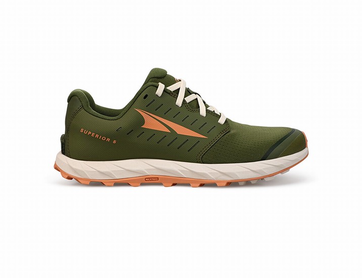 Olive / Brown Altra Superior 5 Women's Trail Running Shoes | 2967-HRAYT