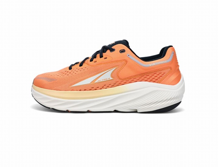 Orange / White / Black Altra Via Olympus Men's Road Running Shoes | 1349-IUXHJ