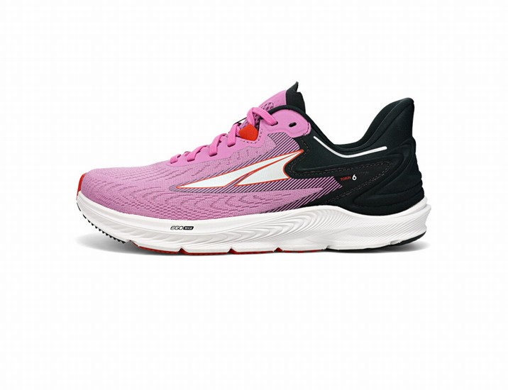 Pink / Black / Red Altra Torin 6 Women's Road Running Shoes | 2470-DXSGE