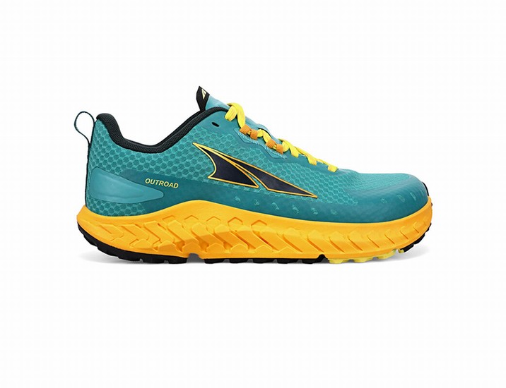 Turquoise / Yellow Altra Outroad Women's Trail Running Shoes | 6750-YSXCT