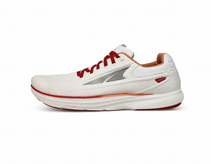 White / Red Altra Escalante 3 Men's Road Running Shoes | 8507-QNECR