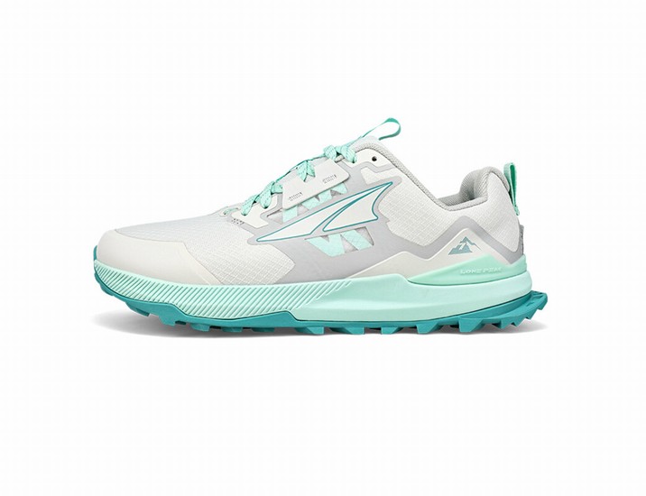 White / Turquoise Altra Lone Peak 7 Women's Trail Running Shoes | 8374-ZGBEQ