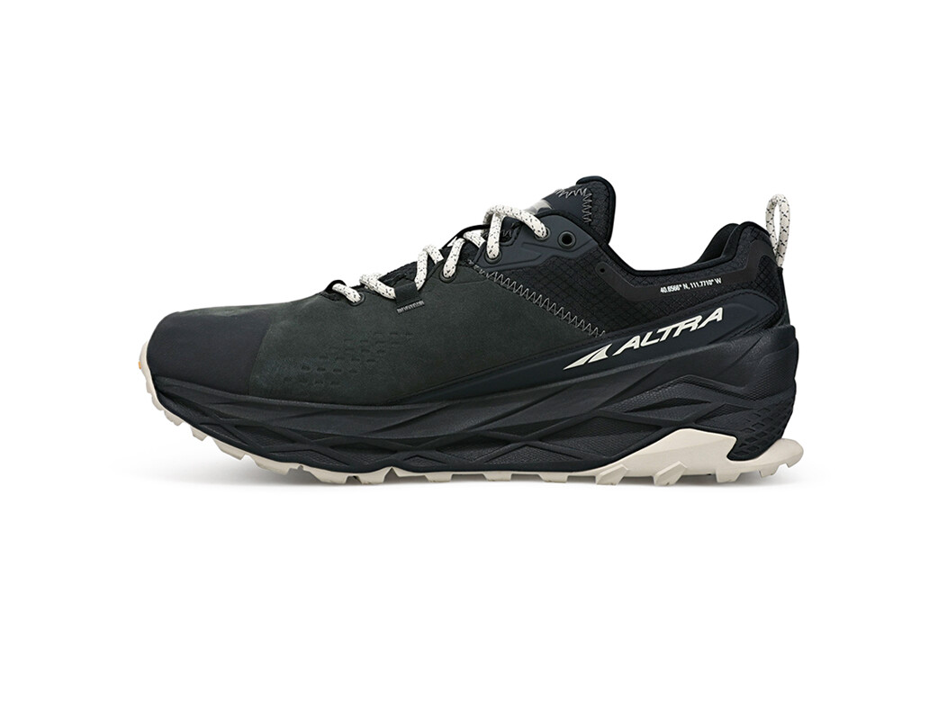 Black Altra Olympus 5 Low GTX Men's Hiking Shoes | 8049-GFRWS