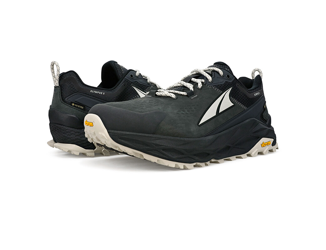 Black Altra Olympus 5 Low GTX Men's Hiking Shoes | 8049-GFRWS