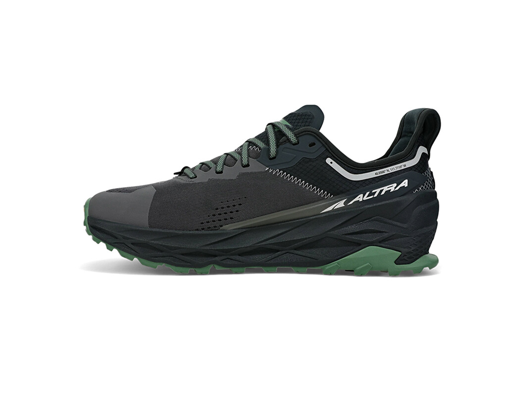 Black / Grey Altra Olympus 5 Men's Trail Running Shoes | 3471-HVBDA