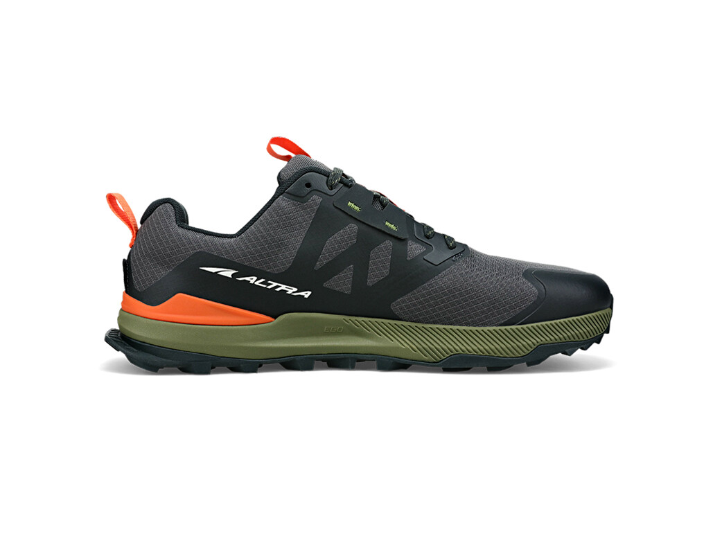 Black / Grey / Orange / Green Altra Lone Peak 7 Men's Trail Running Shoes | 2907-YAJBR