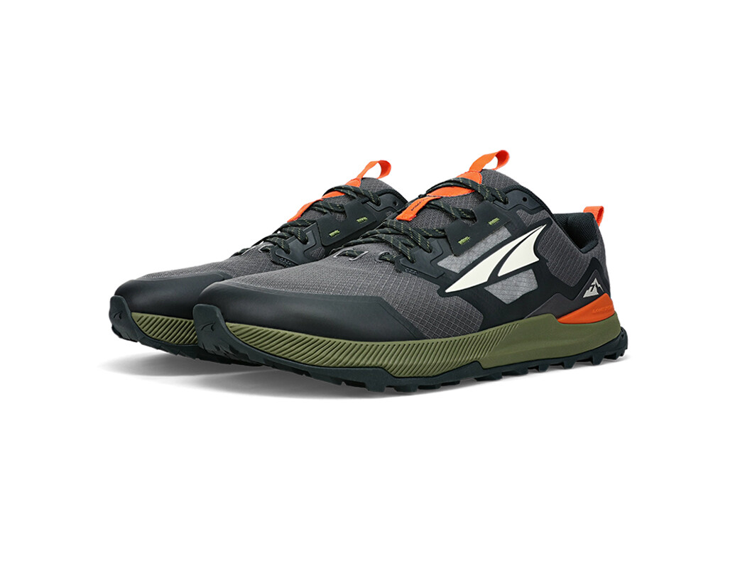 Black / Grey / Orange / Green Altra Lone Peak 7 Men's Trail Running Shoes | 2907-YAJBR