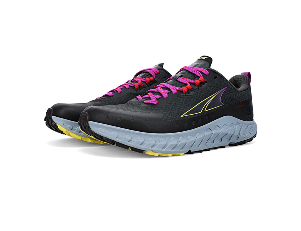 Black / Grey / Yellow Altra Outroad Women's Trail Running Shoes | 4310-WOYPG