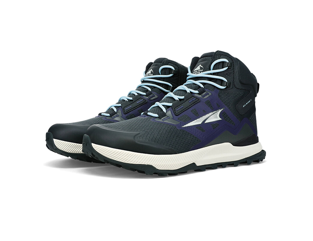 Black / Navy Altra Lone Peak Mid All-Wthr 2 Women's Trail Running Shoes | 9826-RTUNS