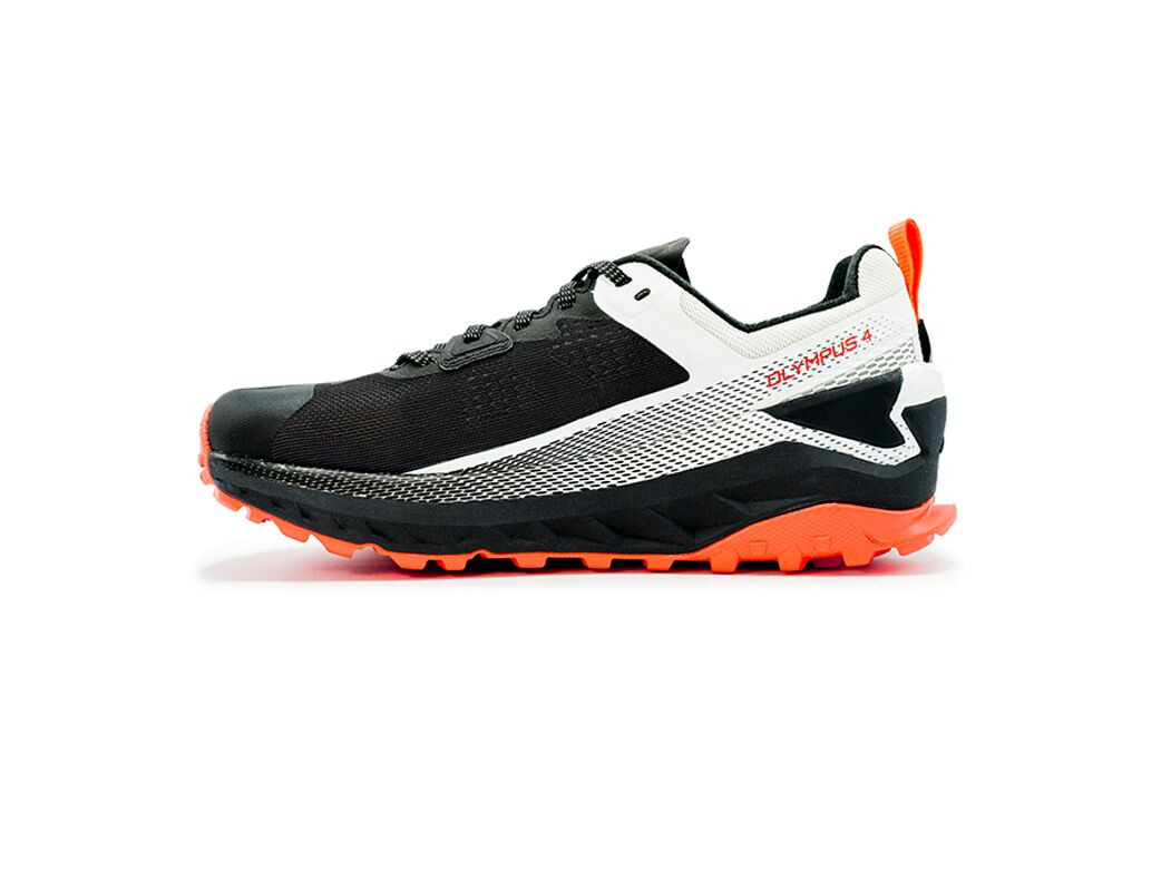 Black / White / Orange Altra Olympus 4 Women's Trail Running Shoes | 0261-OPCSZ