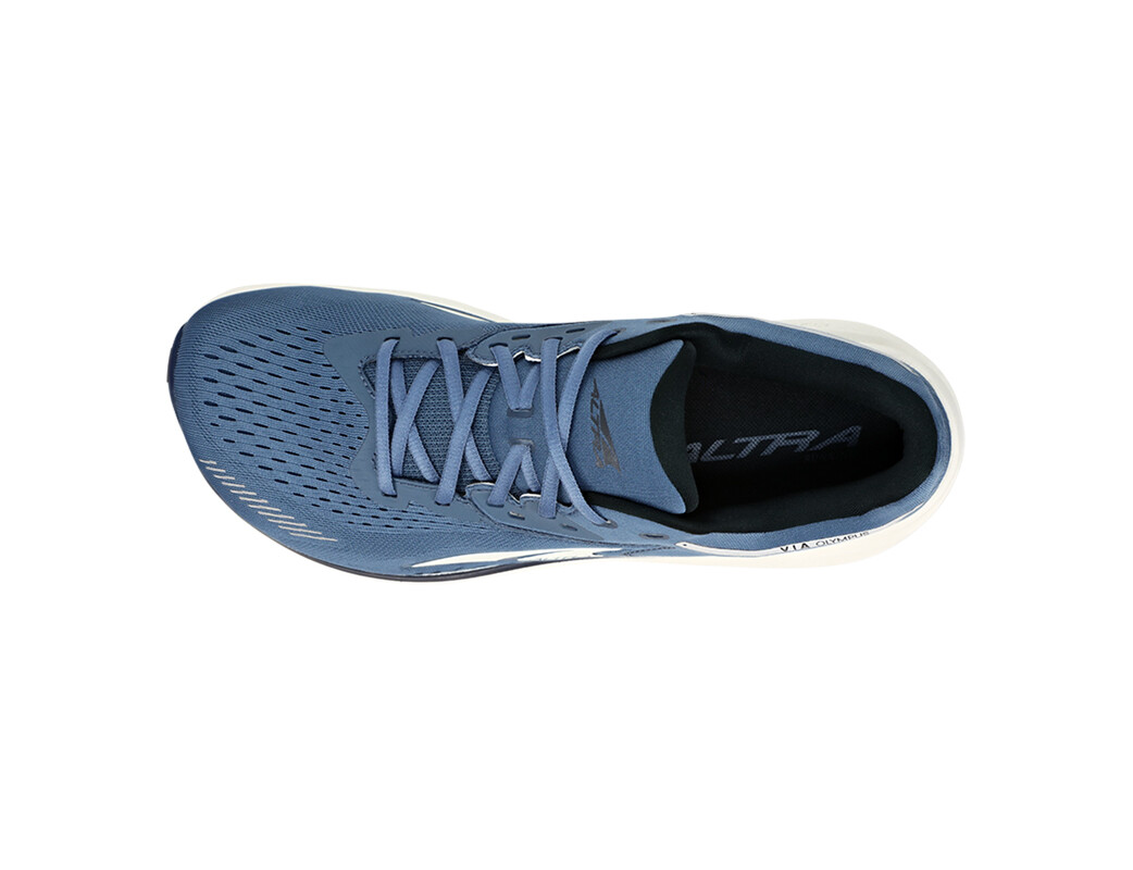 Blue / Black / White Altra Via Olympus Men's Road Running Shoes | 6925-RJXDZ