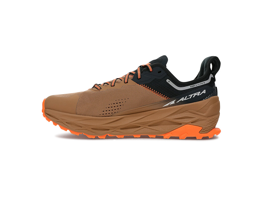 Brown / Black Altra Olympus 5 Men's Trail Running Shoes | 0654-MWABN