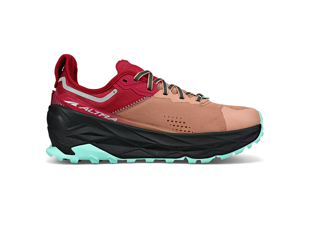 Brown / Red / Black Altra Olympus 5 Women's Trail Running Shoes | 0657-FCNVY