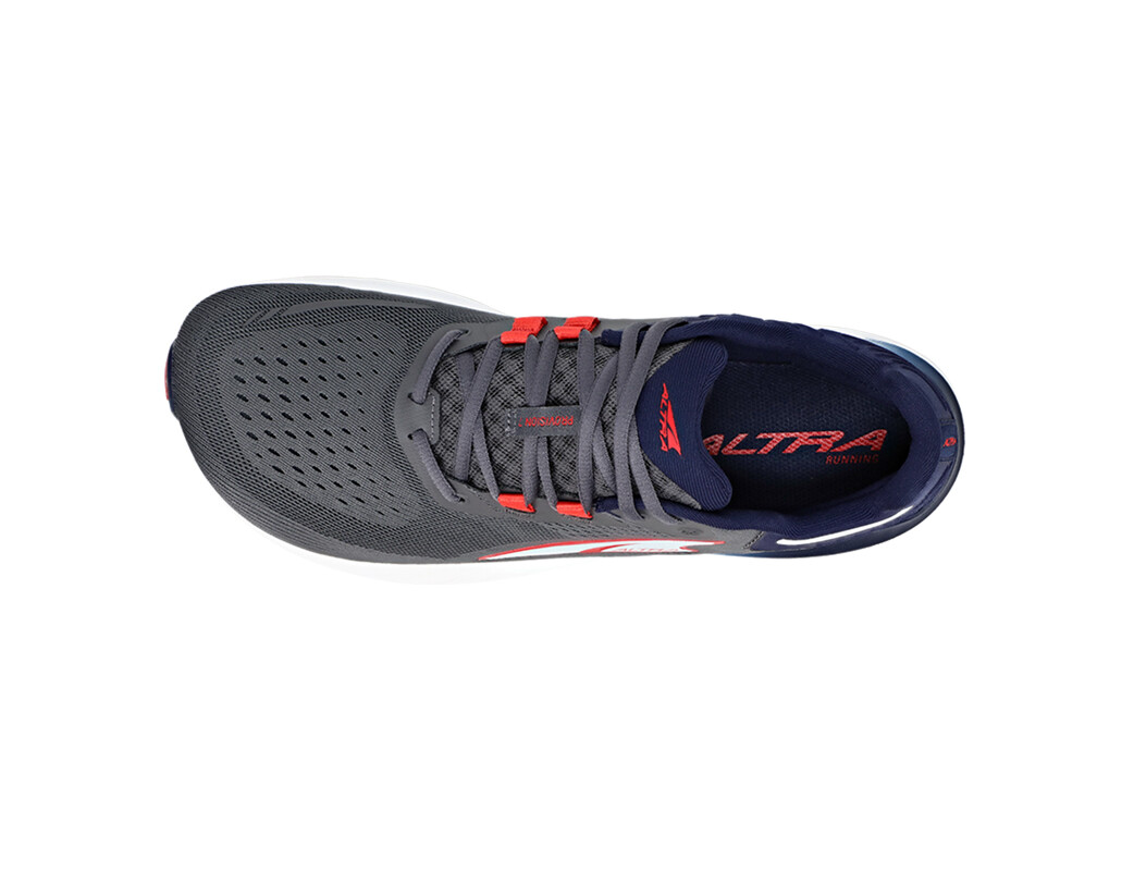 Dark Grey / Red / Navy Altra Provision 7 Men's Road Running Shoes | 1280-WIQOU