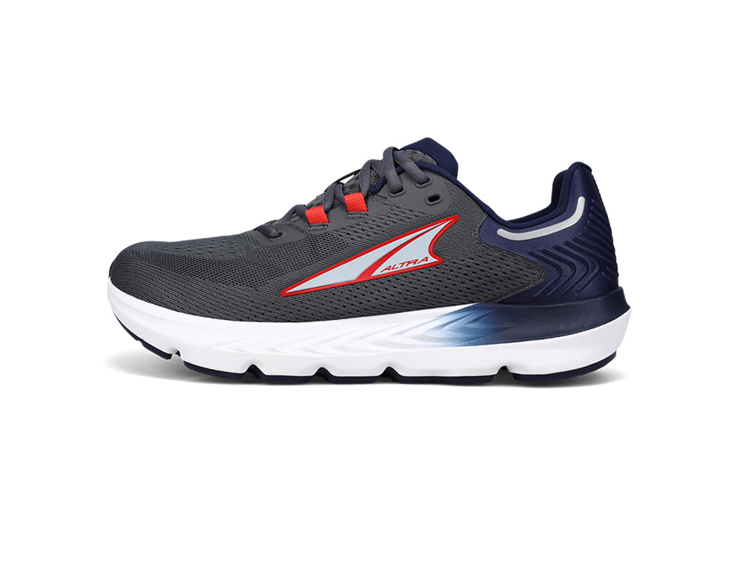 Dark Grey / Red / Navy Altra Provision 7 Men\'s Road Running Shoes | 1280-WIQOU