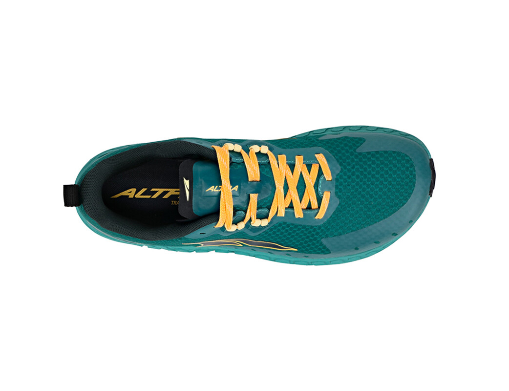 Deep Turquoise / Yellow Altra Outroad Men's Trail Running Shoes | 6135-WOMQF