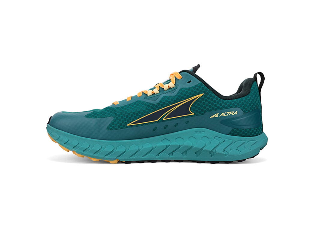 Deep Turquoise / Yellow Altra Outroad Men's Trail Running Shoes | 6135-WOMQF