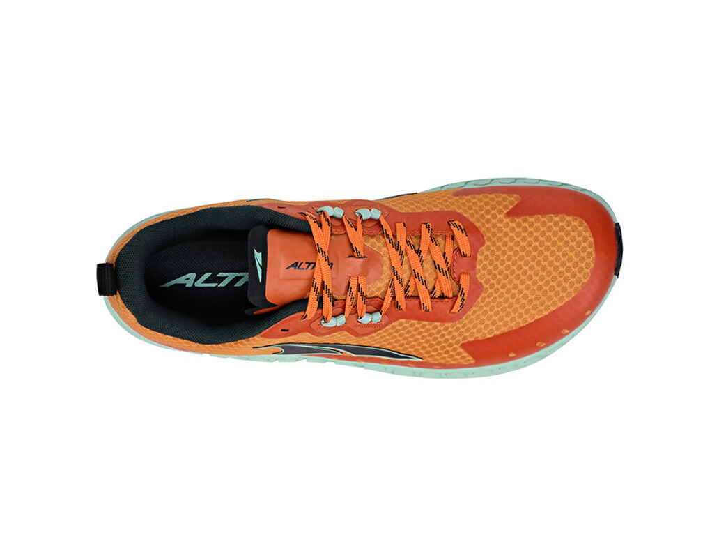 Green / Orange Altra Outroad Men's Trail Running Shoes | 0658-HJZML