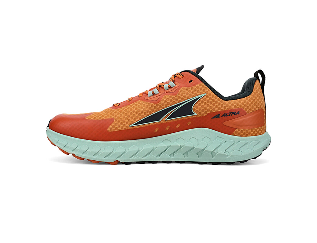 Green / Orange Altra Outroad Men's Trail Running Shoes | 0658-HJZML