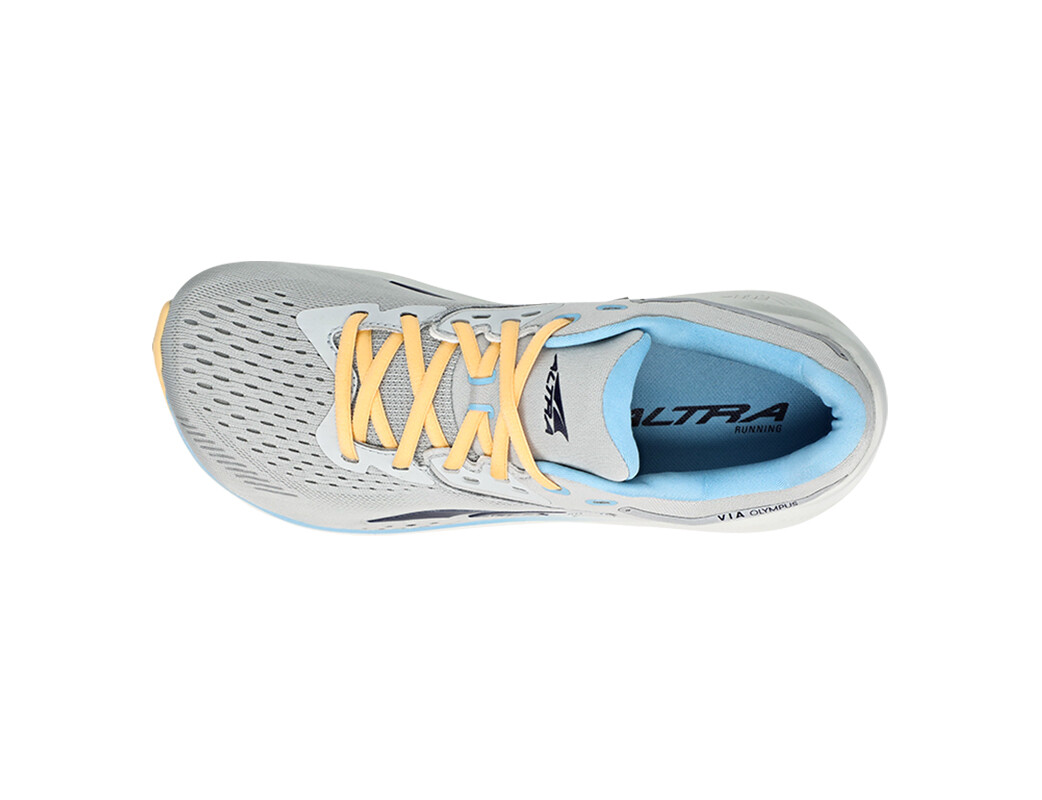 Grey / Blue Altra Via Olympus Women's Road Running Shoes | 7321-KVWIO