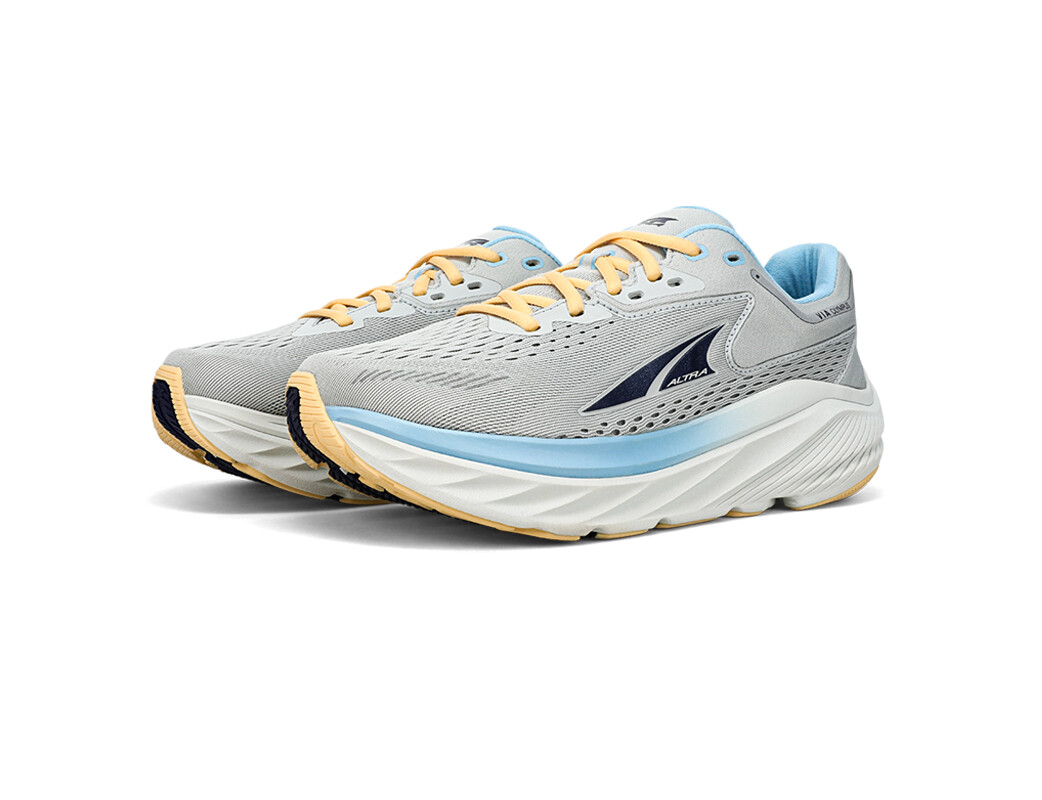 Grey / Blue Altra Via Olympus Women's Road Running Shoes | 7321-KVWIO