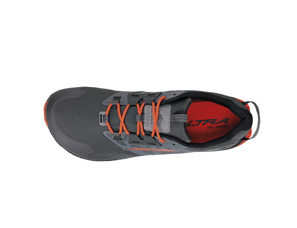 Grey / Orange Altra Lone Peak Low All-Wthr 2 Men's Trail Running Shoes | 7106-ZFHYC