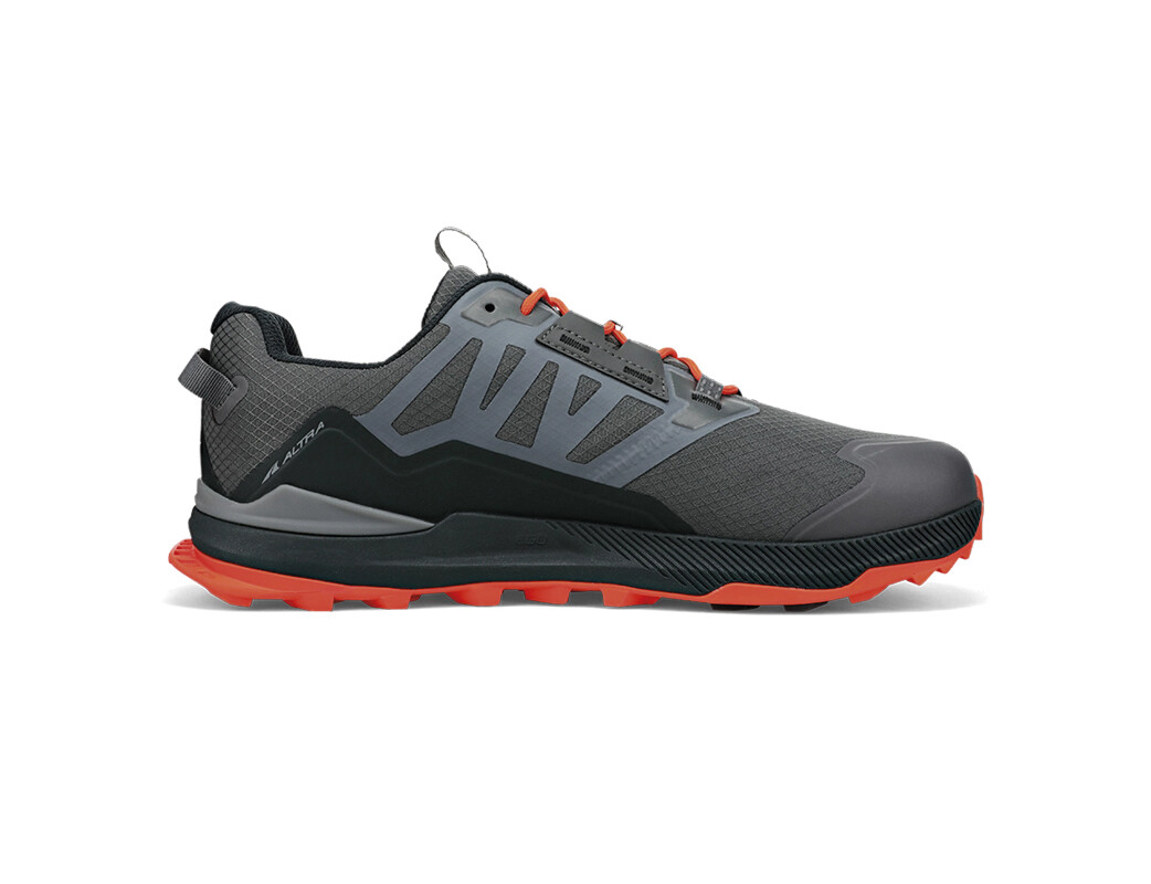 Grey / Orange Altra Lone Peak Low All-Wthr 2 Men's Trail Running Shoes | 7106-ZFHYC