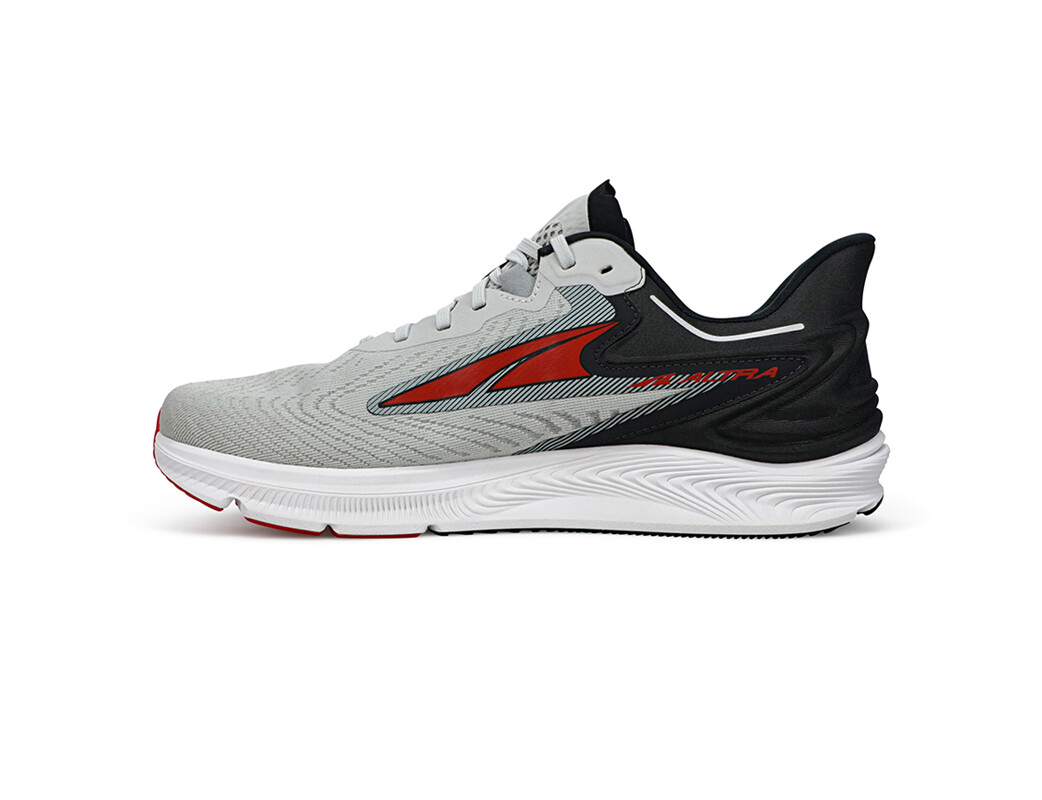 Grey / Red / Black Altra Torin 6 Wide Men's Road Running Shoes | 1528-ICFRG