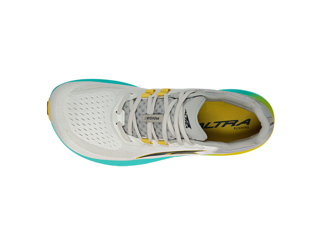 Grey / Yellow / Blue Altra Provision 7 Men's Road Running Shoes | 6087-JPZEY