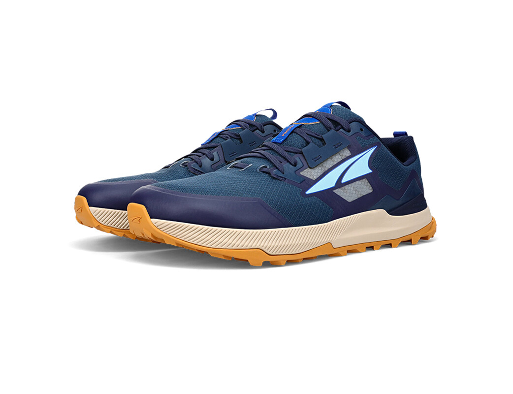 Navy Altra Lone Peak 7 Men's Trail Running Shoes | 6179-KNGWB