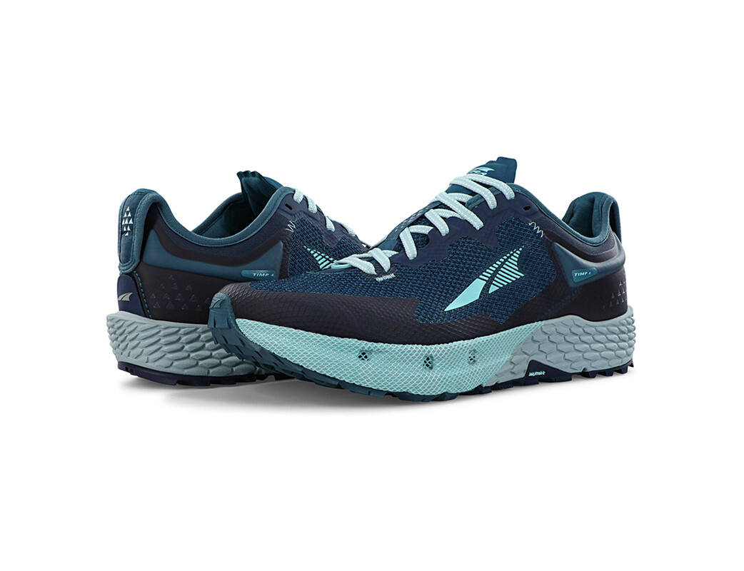 Navy Altra Timp 4 Women's Trail Running Shoes | 7520-VQLFX