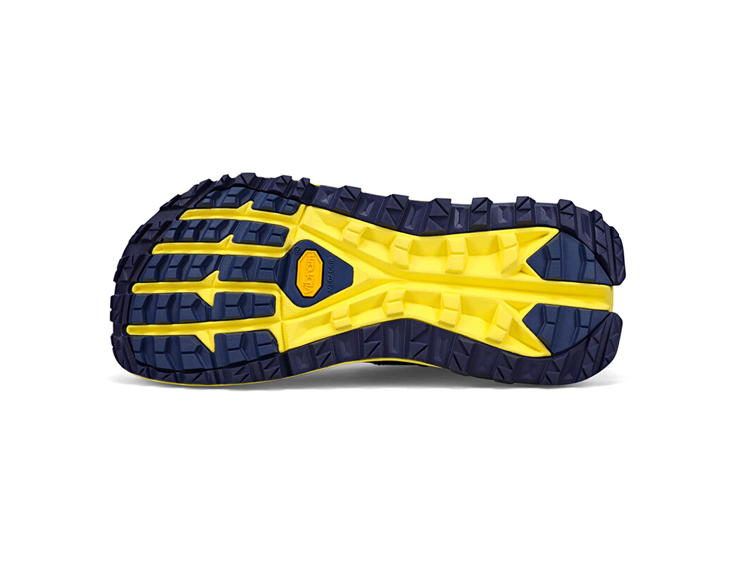 Navy / Yellow Altra Olympus 5 Men's Trail Running Shoes | 3897-HXCAU