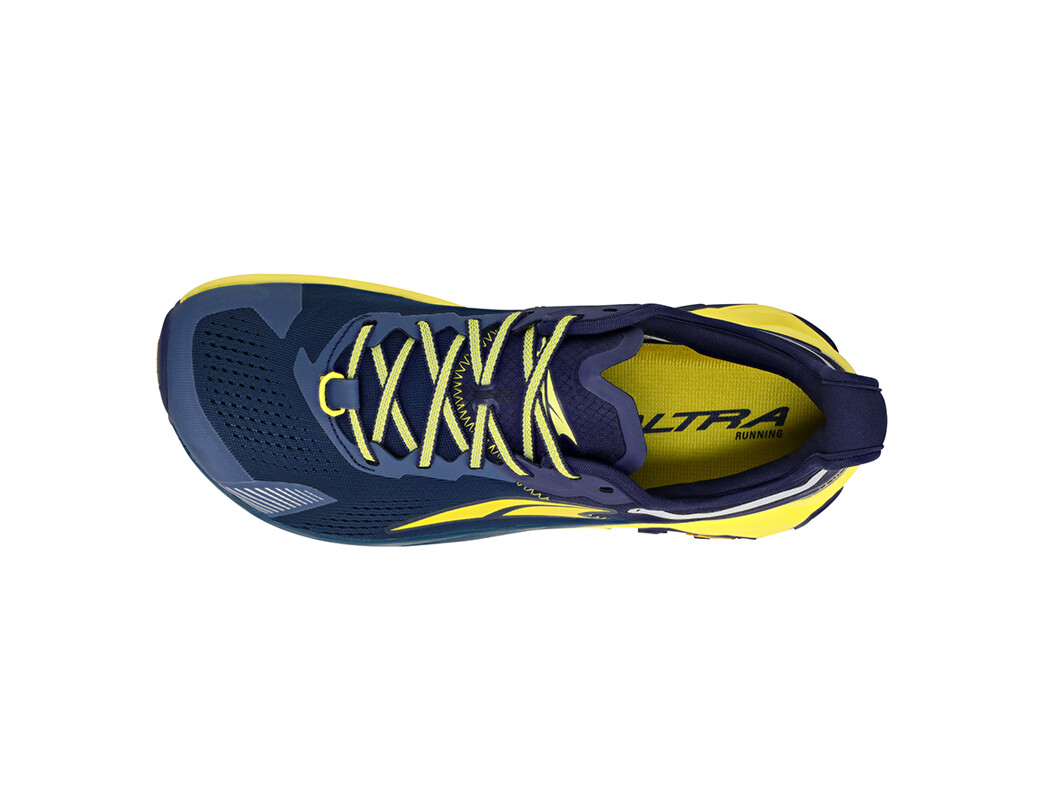 Navy / Yellow Altra Olympus 5 Men's Trail Running Shoes | 3897-HXCAU