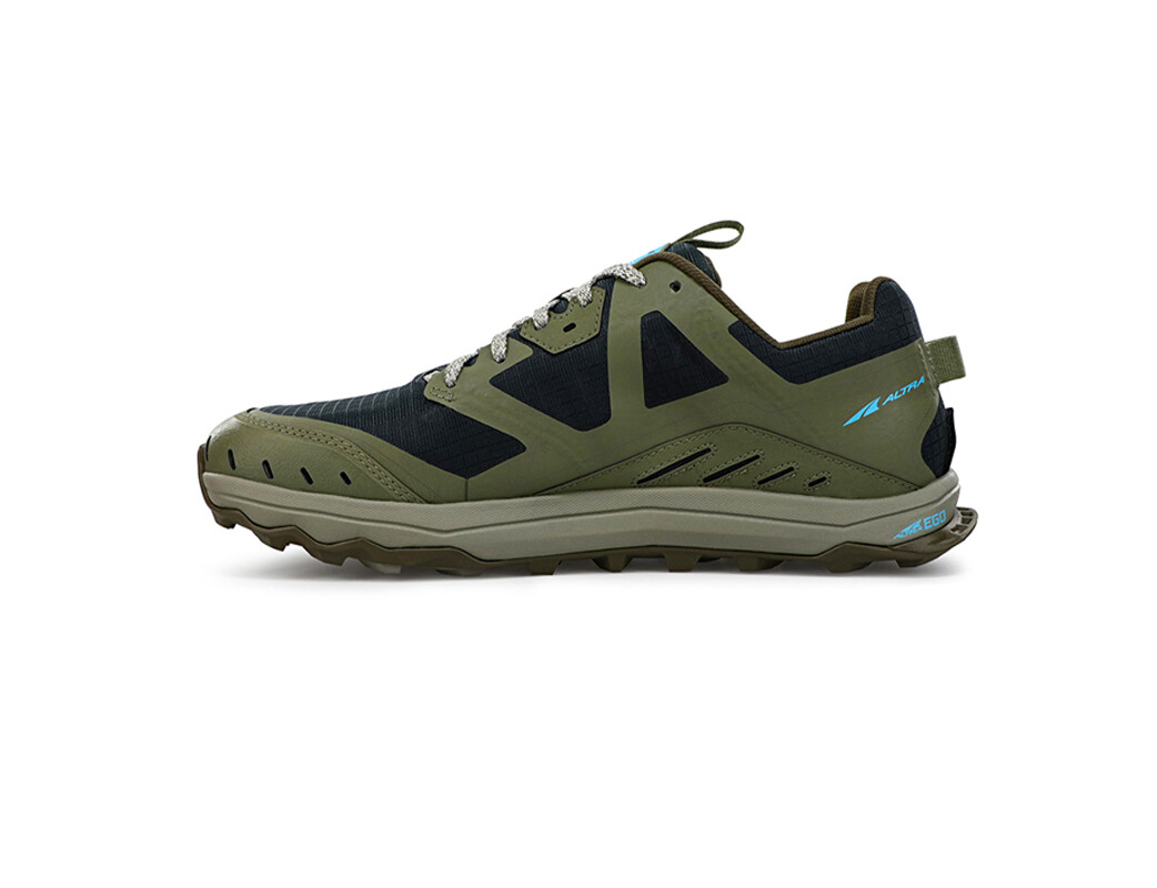 Olive / Black Altra Lone Peak 6 Men's Trail Running Shoes | 9286-KNEYH