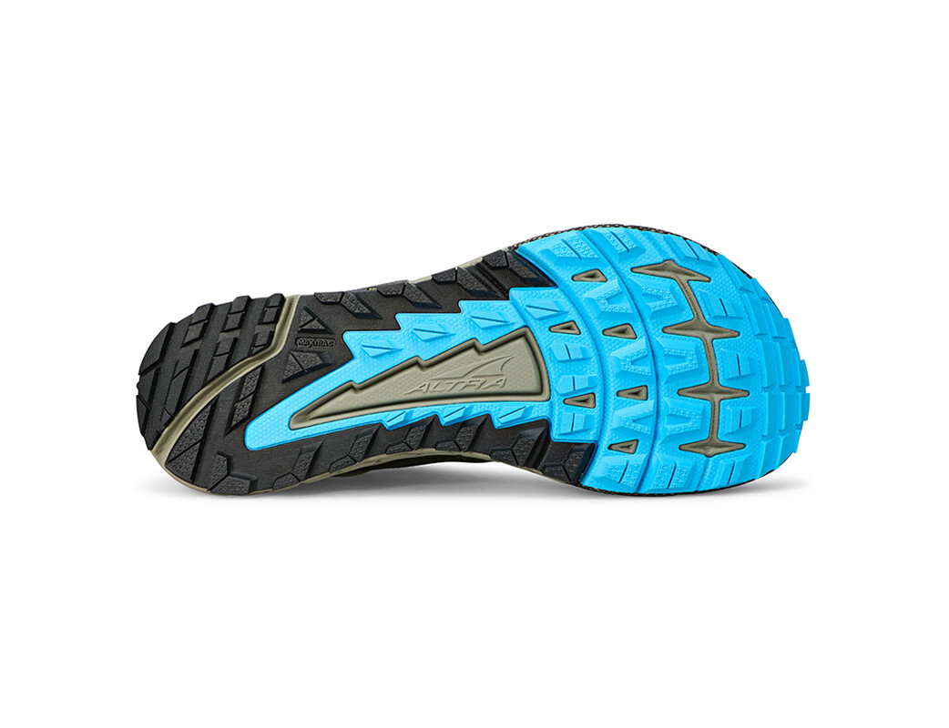 Olive / Blue Altra Timp 4 Men's Trail Running Shoes | 8391-OQAYE