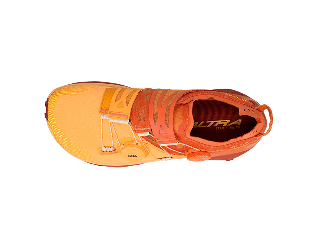 Orange Altra Mont Blanc Boa Men's Trail Running Shoes | 4921-SRKFM