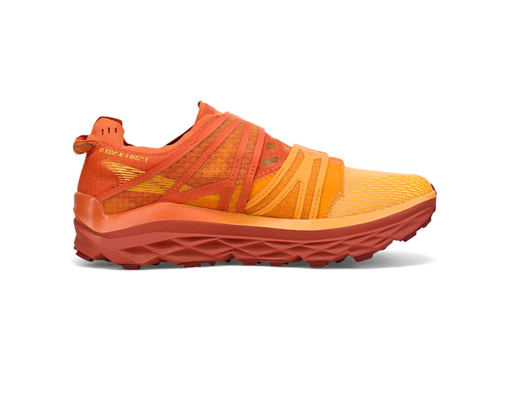 Orange Altra Mont Blanc Boa Men's Trail Running Shoes | 4921-SRKFM