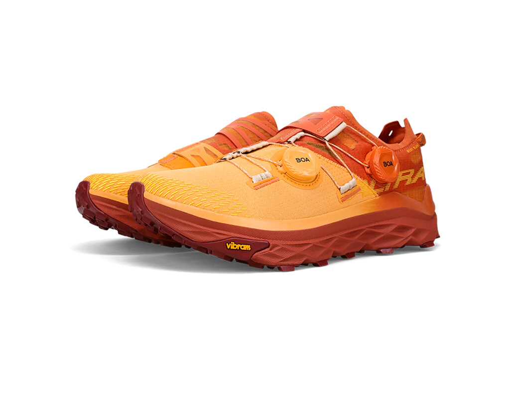 Orange Altra Mont Blanc Boa Men's Trail Running Shoes | 4921-SRKFM