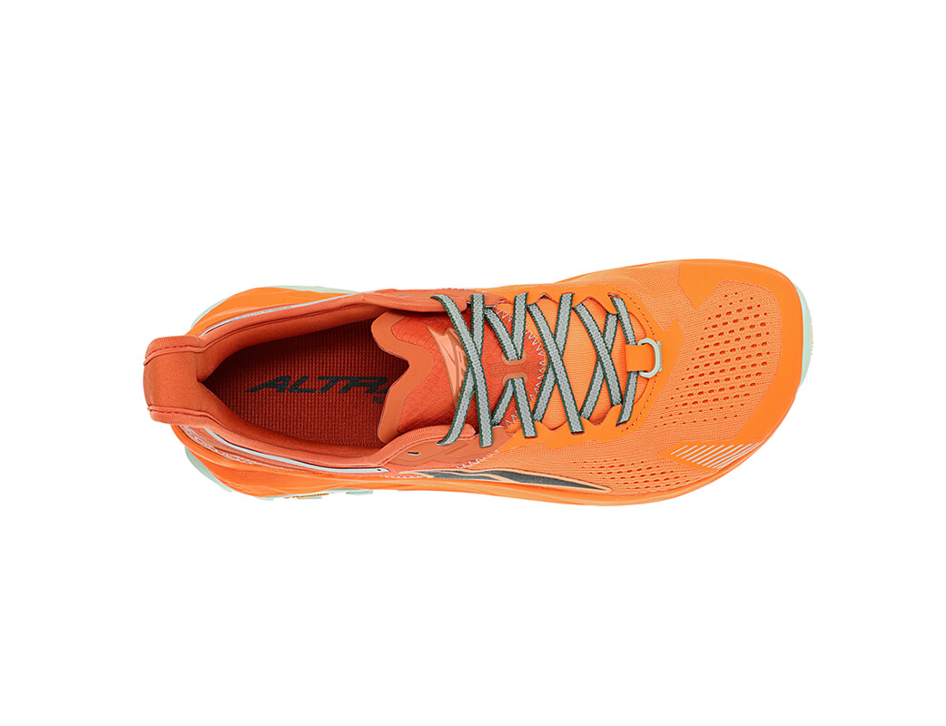 Orange Altra Olympus 5 Men's Trail Running Shoes | 2358-QDCZH