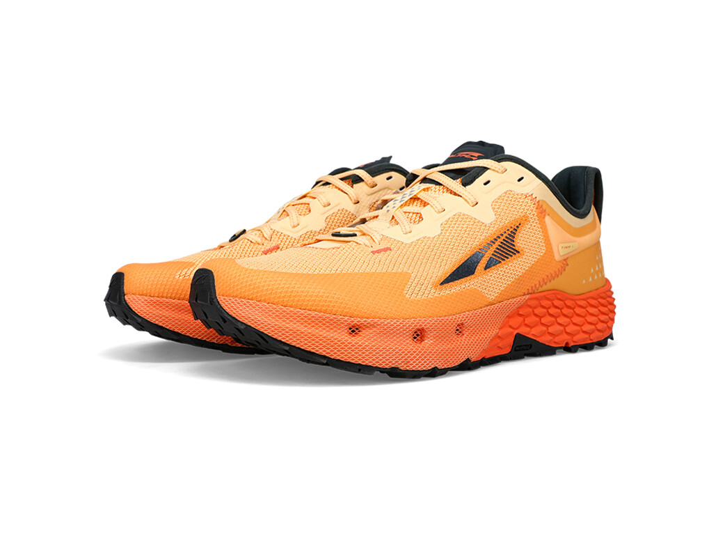 Orange / Black Altra Timp 4 Men's Trail Running Shoes | 3478-UBLNR