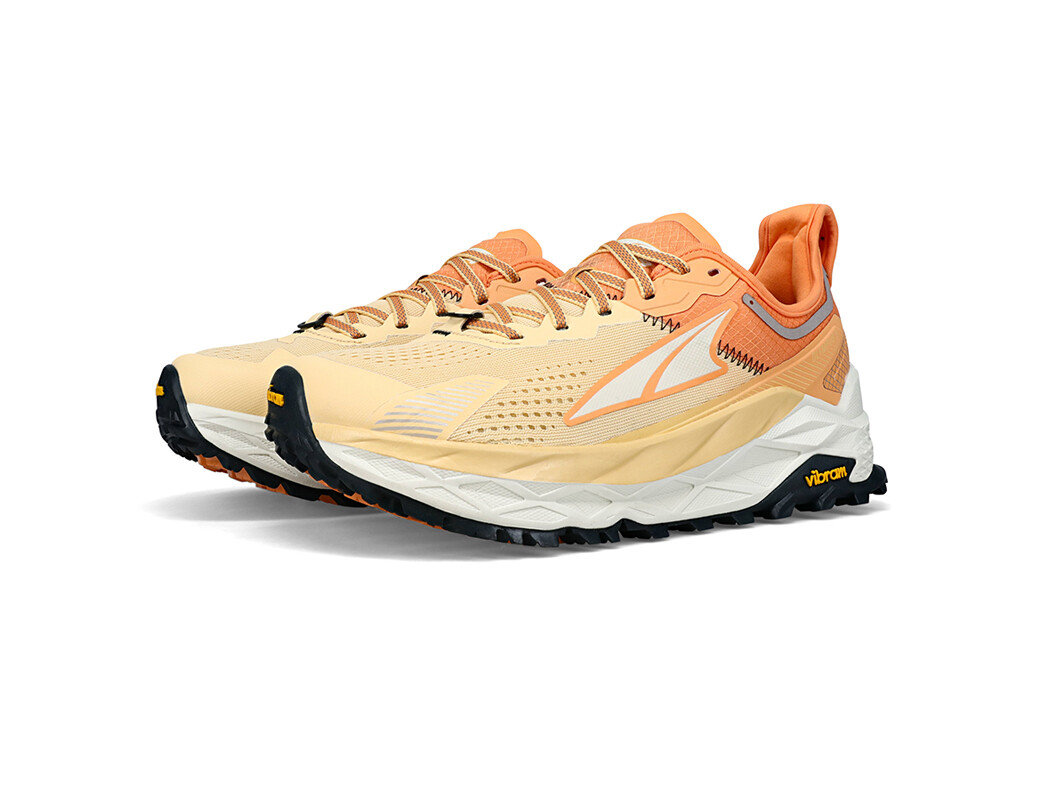 Orange / White Altra Olympus 5 Women's Trail Running Shoes | 7108-MTKDJ