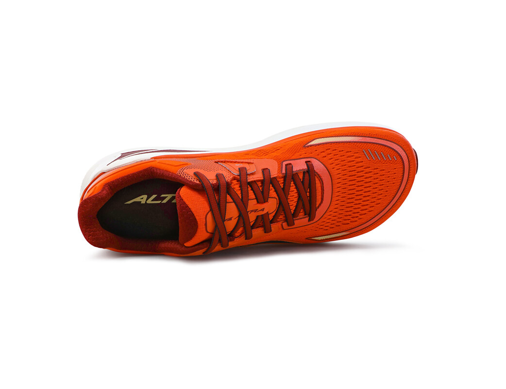 Orange / White Altra Paradigm 6 Men's Road Running Shoes | 5698-SMLBZ