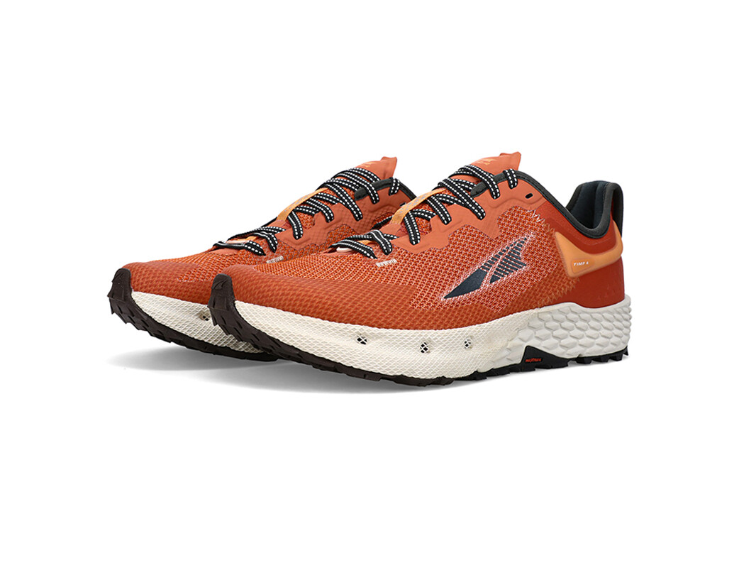 Orange / White Altra Timp 4 Women's Trail Running Shoes | 8521-RWOZM