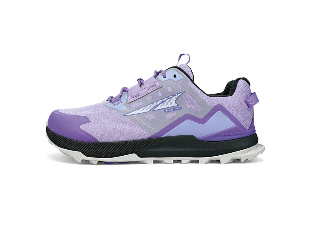 Purple Altra Lone Peak Low All-Wthr 2 Women\'s Trail Running Shoes | 1259-XCPTR